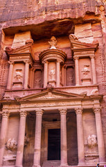 Rose Red Treasury Afternoon Siq Petra Jordan