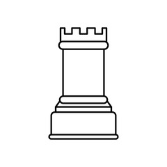 Chess game concept icon vector illustration graphic design