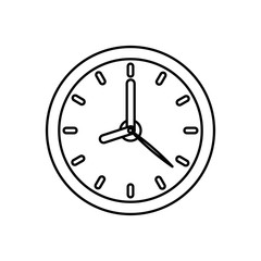 Isolated time clock icon vector illustration graphic design