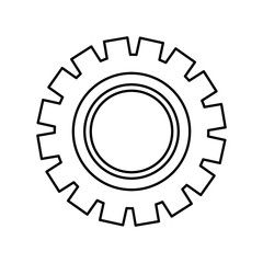 Gear machinery piece icon vector illustration graphic design