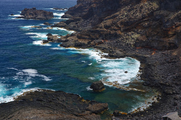 The wonderful landscape from Mirador de Isora, El Hierro island. Spain