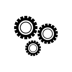 Gear machinery piece icon vector illustration graphic design