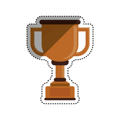 Cup trophy championship icon vector illustration graphic design