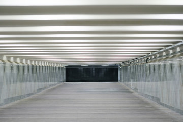The image of a pedestrian tunnel