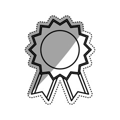 Award ribbon medal icon vector illustration graphic design