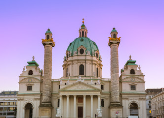 Church Karlskirche in Vienna Austria