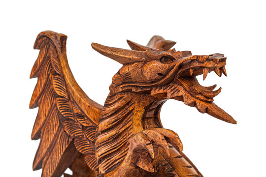 Toy wood dragon