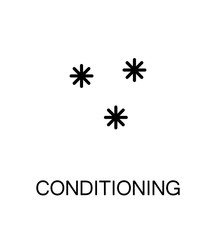 Conditioning flat icon