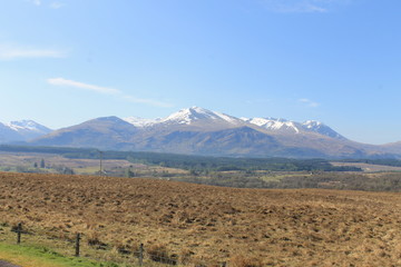 Fototapeta premium Mountains in the distance