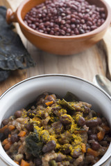 Azuki with integral rice