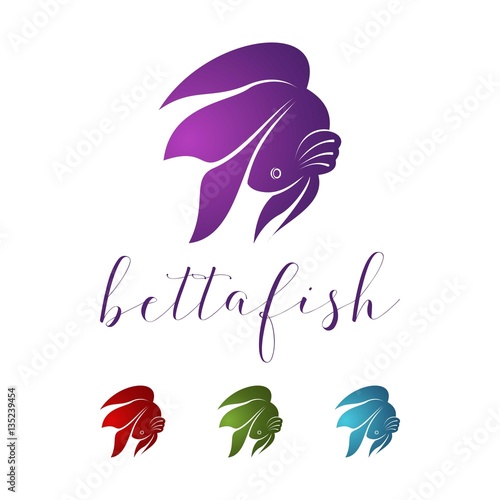 Download "Betta Fish Design Logo Vector Illustration" Stock image ...