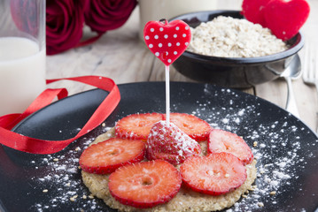 Pancake of oats for special day