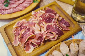 snack on served table