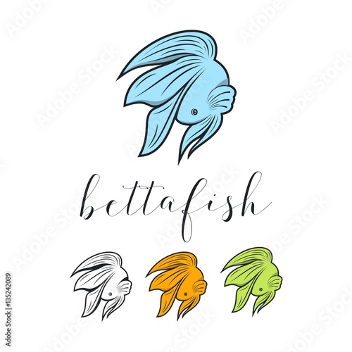 Download "Betta Fish Design Logo Vector Illustration" Stock image and royalty-free vector files on ...