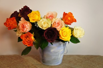 Stylish bouquets of roses
