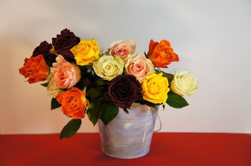 Stylish bouquets of roses