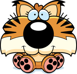 Cartoon Lynx Sitting