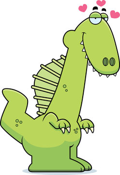 recommend clip art: Cartoon Spinosaurus in Love