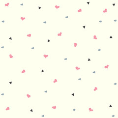 Seamless heart pattern. Vector illustration.