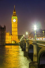 Big Ben, Parliament, Westminster bridge in London