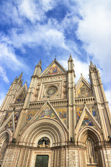 Fototapeta na wymiar The Cathedral Duomo of Orvieto. Umbria, Italy