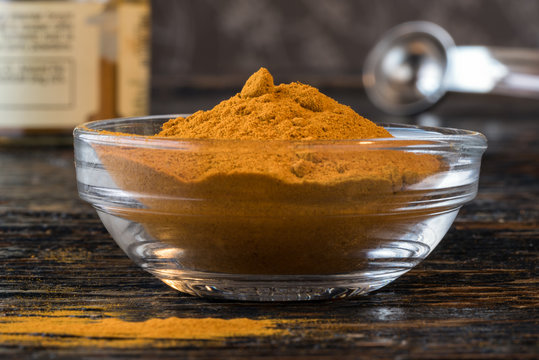 Ground Turmeric in an Ingredient Bowl