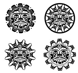 Vector illustration of the sun symbol