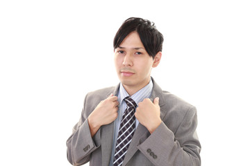 笑顔のビジネスマン