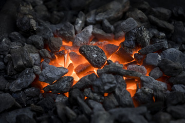 Heated coals - 135247293