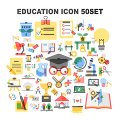 Education Multiple Effect Icon Set