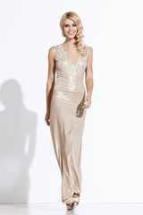 Lady in fashionable dress