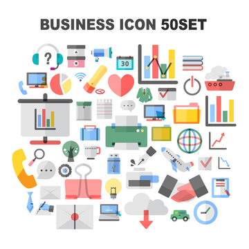 Business Multiple Effect Icon Set