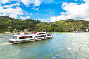 Romantic Rhine valley in Germany
