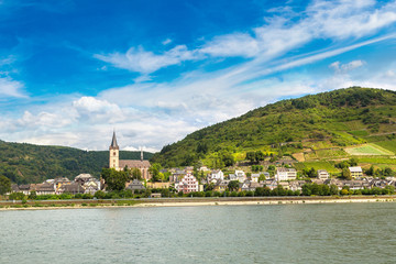 Romantic Rhine valley in Germany