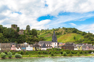 Naklejka na ściany i meble Romantic castles in Rhine valley