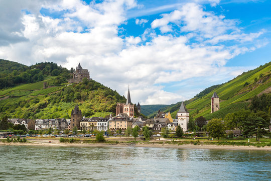 Romantic castles in Rhine valley