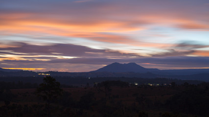 Landscape morning sunrise at Thung Salang Luang National Park Ph