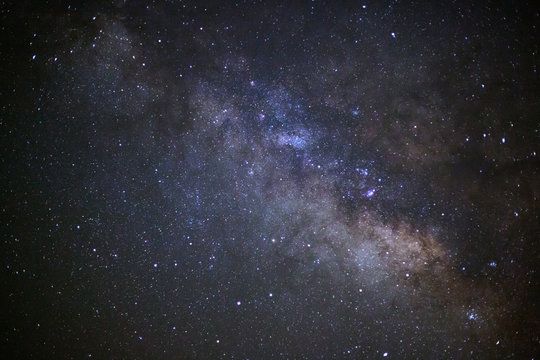 Close-up of Milky Way Galaxy, Long exposure photograph, with gra © sripfoto