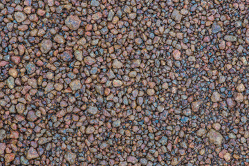 surface red stone dust dirt road in the countryside