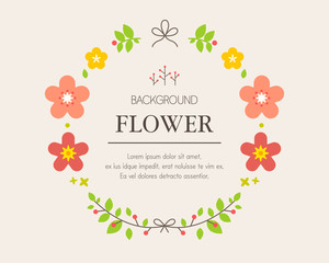 Flower Frame Illustration