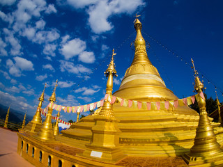 Fototapeta premium Phratad Doi Mon Jin (Doitad), Chiangdao, chiangmai, Thailand