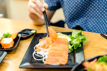 lmon sashimi