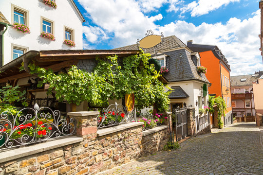 Old architecture of Rudesheim, Germany