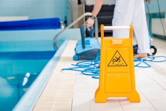 Swimming Pool Slippery Floor