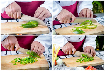 Sliced Green Bell Pepper