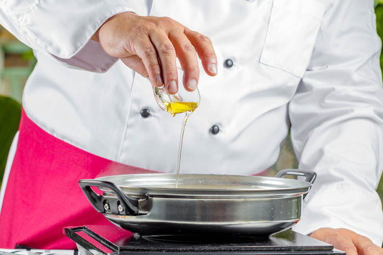 Chef Pouring Oil I