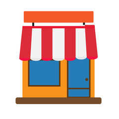storefront icon on white background. storefront sign.