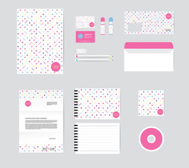 corporate identity template for your business includes CD Cover,