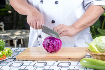 green lettuce on wooden board