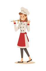 chef cooking in restaurant character design no.8
